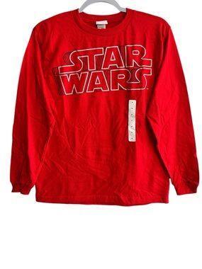 Star Wars Red Graphic Long Sleeve Tee Youth M (10-12)